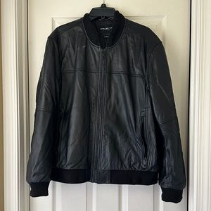Marc New York Leather Jacket Black Size L